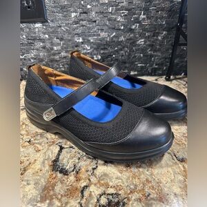 Dr Comfort Mary Jane Shoes Sz 11 Double Depth Diabetic Black Leather Jackie